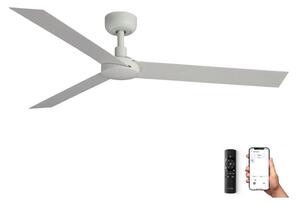 Ventilator de tavan FARO 34292WP CRUISER XL alb d. 160 cm SMART + telecomandă