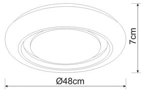 Globo 483111-28SH - Plafonieră LED dimabilă RADA, 28W/230V + telecomandă