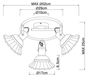Spot Globo 54050-3 JOWITA 3xE27/40W/230V