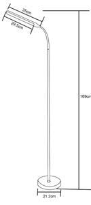 Lampadar LED dimabil Zuma Line SM-605-WH LED/10W/230V 3000/4500/6500K