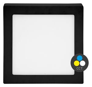 Ecolite LED-CSQ-CCT/18W/CR - Plafonieră LED RAFA 18W/230V negru