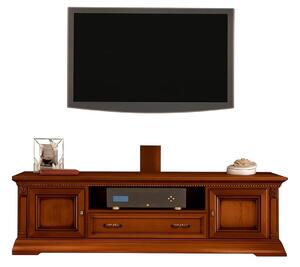 Comodă TV lemn masiv Victoria Personalizabil, 140 × 51 × 50 cm - Nuc