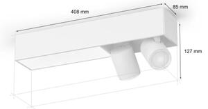 Spot LED RGBW dimabil Philips Hue CENTRIS 2xGU10/4,2W+ LED/11W