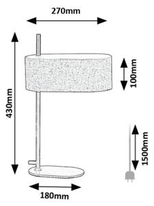 Lampă de masă Rabalux 74241 NARMIN 1xE14/40W/230V