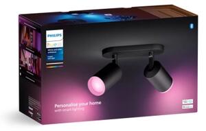 Philips Hue FUGATO LED RGBW spot 2xGU10/4,2W/230V negru dimabil