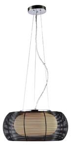 Lustră pe cablu Searchlight 20025 2xE27/60W/230V d. 40 cm negru