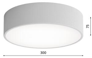 Plafonieră pentru baie CLEO 2xE27/24W/230V d. 30 cm gri IP54