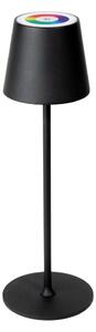 Lampă de exterior LED RGBW reglabilă, 1,5 W, 4000 mAh, 3000 K, IP44, neagră