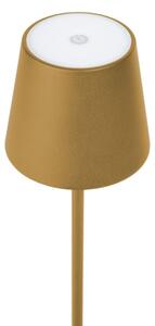 Lampă LED RGBW dimabilă de exterior LED/4W/4000 mAh 3000/4000/5500K IP44 auriu