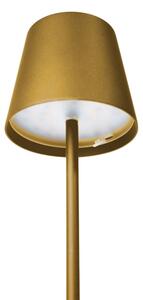 Lampă LED RGBW dimabilă de exterior LED/4W/4000 mAh 3000/4000/5500K IP44 auriu