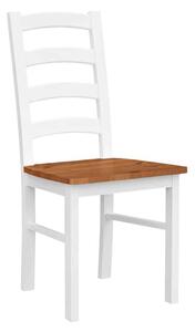 Scaun lemn masiv Linea cu Șezut Masiv Model L1 L 43 x A 44 x H 94 cm - Alb