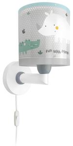 Dalber 60629 - Aplica de perete pentru copii RHICO AND CROCO 1xE27/15W/230V