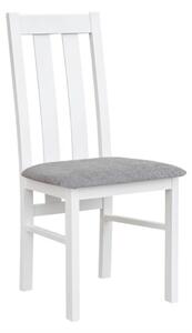 Scaun lemn masiv Linea cu Șezut Tapitat Model L2 L 43 x A 44 x H 96 cm - Gri deschis