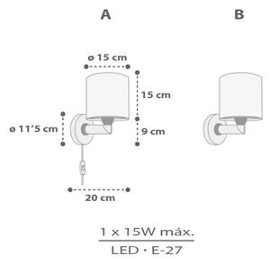 Dalber 60629 - Aplica de perete pentru copii RHICO AND CROCO 1xE27/15W/230V