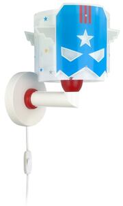 Dalber 61819 - Aplica de perete pentru copii BLUE HERO 1xE27/15W/230V