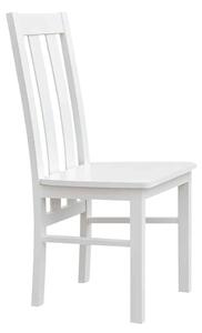 Scaun lemn masiv Linea cu Șezut Masiv Model L2 L 43 x A 44 x H 96 cm - Alb