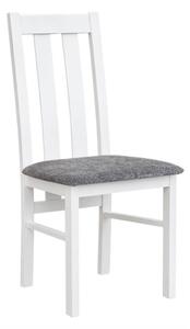 Scaun lemn masiv Linea cu Șezut Tapitat Model L2 L 43 x A 44 x H 96 cm - Gri mediu
