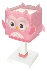 Dalber 64481N - Lampă LED pentru copii LITTLE OWL, 1xG4/4W/230V, roz