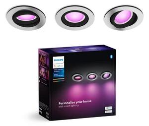 SET 3x corp de iluminat LED RGBW încastrat dimabil Philips Hue CENTURA 1xGU10/4,2W/230V