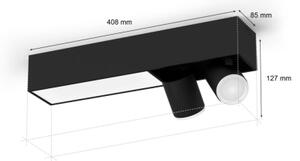 Philips LED RGBW Hue CENTRIS spot reglabil 2xGU10/4,2W + LED/11W