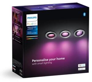 SET 3x corp de iluminat LED RGBW încastrat dimabil Philips Hue CENTURA 1xGU10/4,2W/230V