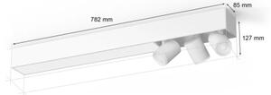 Spot LED RGBW dimabil Philips CENTRIS 3xGU10/4,2W/230V + LED/11W