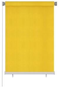Jaluzea tip rulou de exterior, galben, 100x140 cm, HDPE