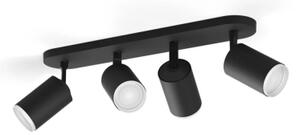 Philips Hue FUGATO LED RGBW spot 4xGU10/4,2W/230V negru dimabil