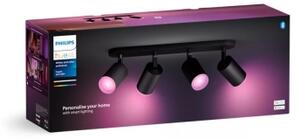 Philips Hue FUGATO LED RGBW spot 4xGU10/4,2W/230V negru dimabil