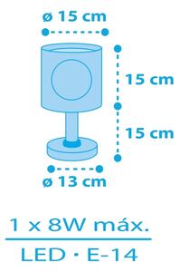 Veioză pentru copii Dalber 60651 PIRATE ISLAND 1xE14/8W/230V