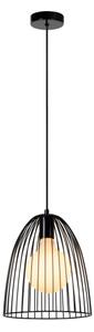 Lustră pe cablu Lucide 74417/01/30 MACARONS 1xE27/40W/230V d. 24,5 cm negru