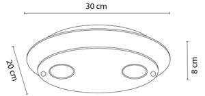 Plafonieră Lucide 79181/02/30 OKNO 2xGU10/5W/230V negru