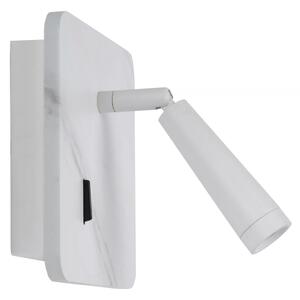 Spot LED de perete Lucide 77282/03/31 OREGON LED/4W/230V USB alb