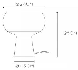 Lampă de masă Lucide 05540/01/33 FARRIS 1xE27/25W/230V verde