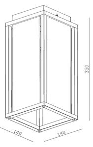 Aplică de exterior Lucide 27105/01/30 LAURENS 1xE27/15W/230V IP54 negru