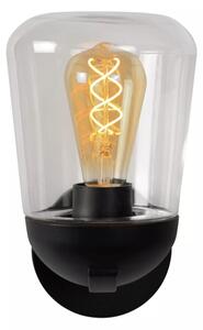 Lampă de perete de exterior Lucide 27837/01/30 TULSA 1xE27/40W/230V IP44 negru
