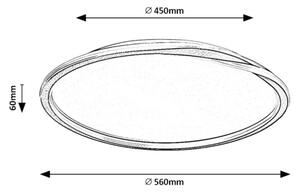 Plafonieră LED Rabalux 71291 MATHIOLA LED/40W/230V auriu