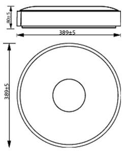 Plafonieră LED dimabilă COINER LED/24W/230V 4000K alb