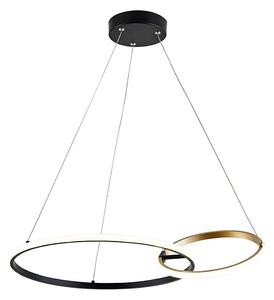 Lustră LED pe cablu Rabalux 72296 EMILION LED/36W/230V negru/auriu