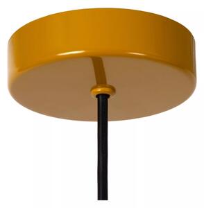 Lustră pe cablu Lucide 74417/01/44 MACARONS 1xE27/40W/230V d. 24,5 cm galben