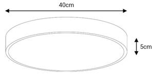 Plafonieră LED FELIZ LED/40W/230V 4000K d. 40 cm negru
