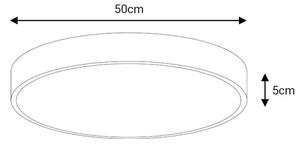 Plafonieră LED FELIZ LED/50W/230V 4000K d. 50 cm negru