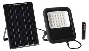 Proiector LED cu panou solar și senzor Kanlux 36606 10W/10000 mAh 3,2V IP65 + telecomandă