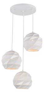 ITALUX PND-2424-3S-WH - Lustră pe cablu PALERMO 3xE27/40W/230V alb