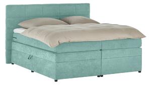 Pat Boxspring Gibson, cu ladă de depozitare, saltea și topper incluse, Menta-Enjoy / 180x200