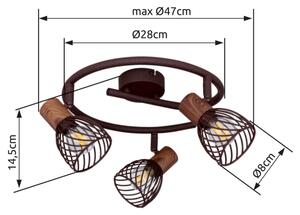 Globo 54817-3 - Lampă spot ISABELLE 3xE14/40W/230V