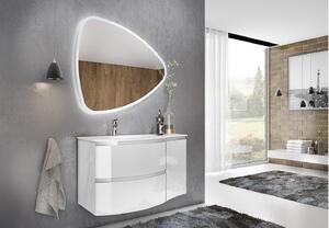 Set lemn masiv Mobilier Baie Suspendat Aledo - Natur texturat