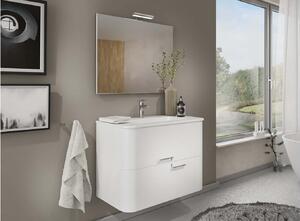Set lemn masiv Mobilier Baie Suspendat Glint - Natur texturat