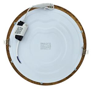 Corp de iluminat LED încastrat CIRCLE LED/24W/230V 4200K 29,6 cm maro