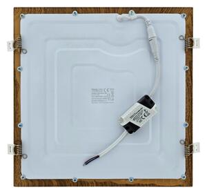 Corp de iluminat LED încastrat SQUARE LED/24W/230V 4200K 29,2x29,2 cm maro